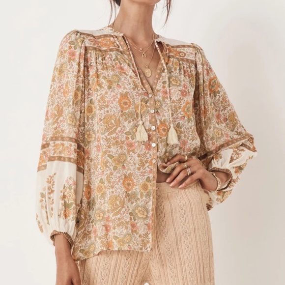 Spell Juniper Blouse in Cream - Picture 5 of 13